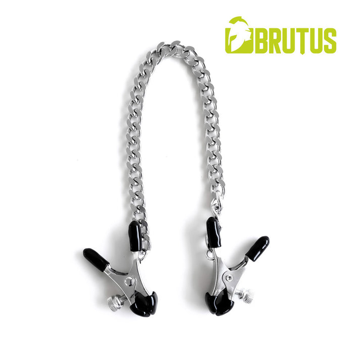 Brutus Bite Heavy Nipple Clamps - Silver