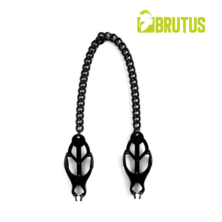 Brutus Japanese Clover Nipple Clamps - Black