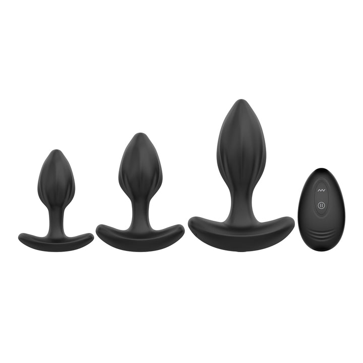 Winyi Mark Remote Vibrating Butt Plug Kit - Black