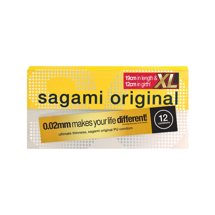 Sagami Original 0.02 PU Extra Large Condom - 12 Pack