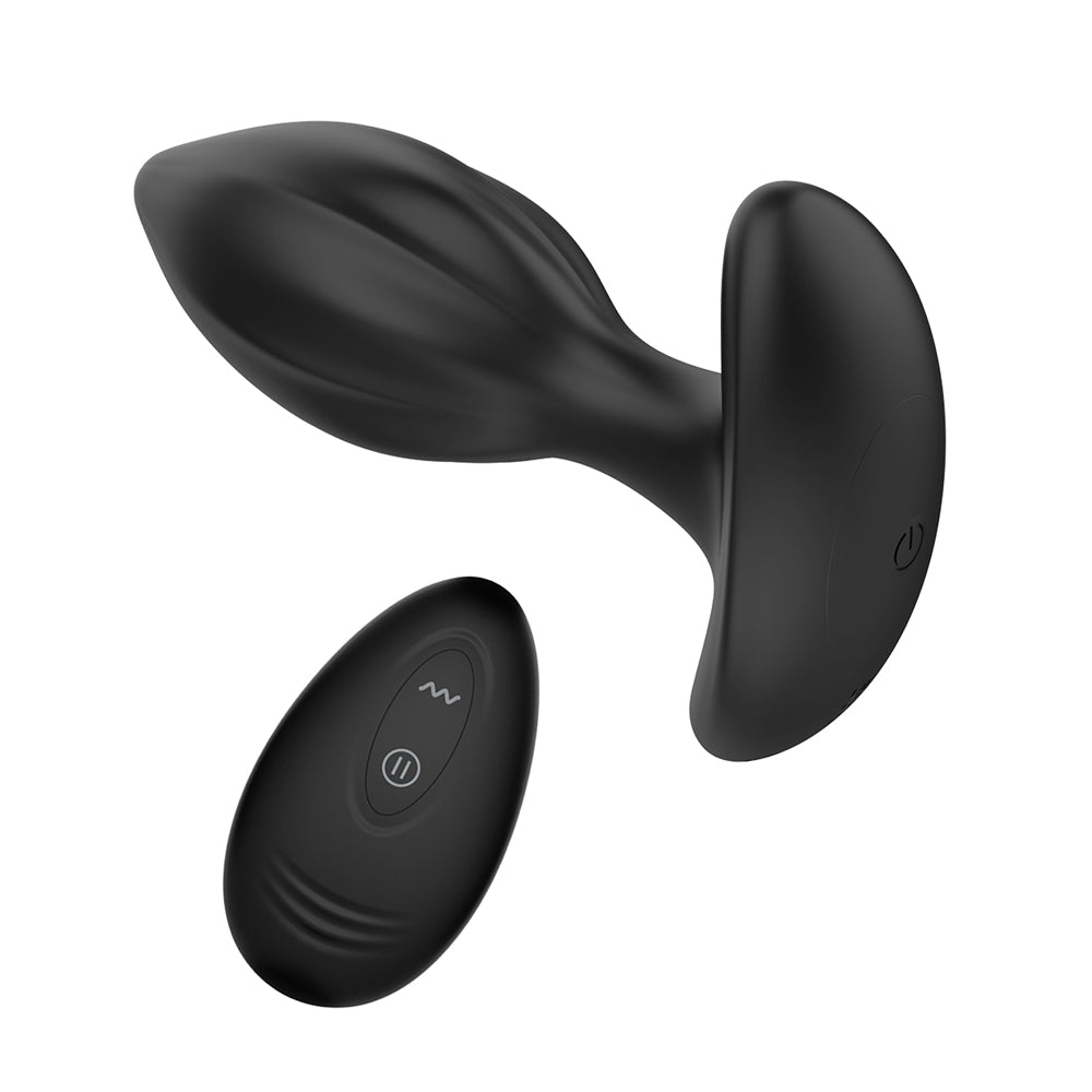 Winyi Mark Remote Vibrating Butt Plug Kit - Black