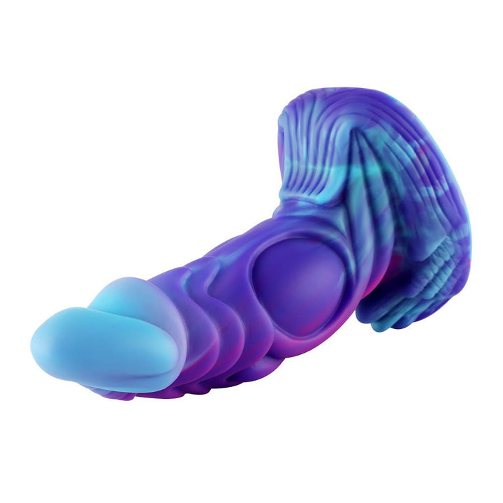 HiSmith Waldolo Silicone Kaatje Dildo 6.2 Inch - Purple/Blue