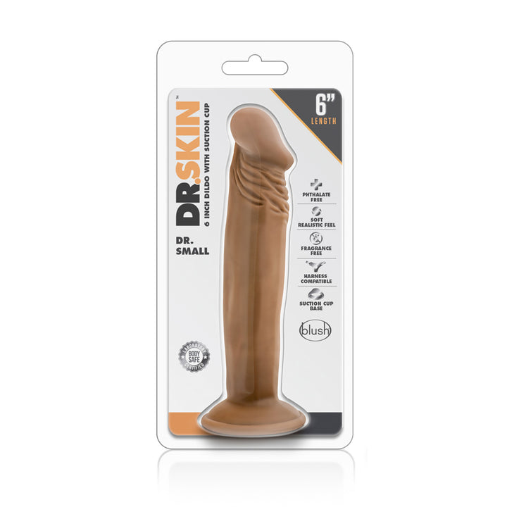 Blush Dr Skin Dr. Small 6 Inch Cock With Suction Cup - Mocha