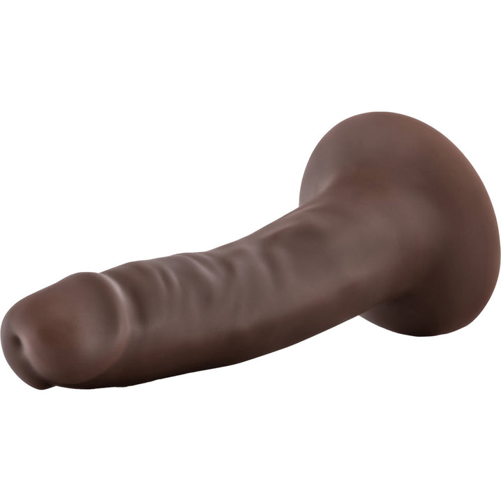 Blush Dr Skin Plus 5 Inch Posable Dildo - Chocolate