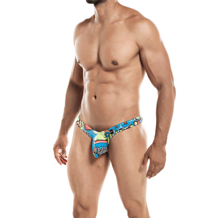 C4M Pouch Enhancing Men's Thong Provocative - Cartoon