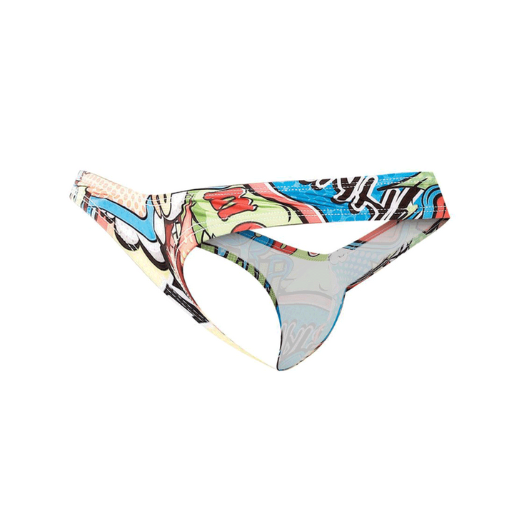 C4M Pouch Enhancing Men's Thong Provocative - Cartoon