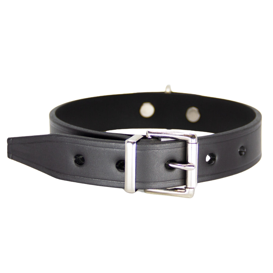 Love In Leather Australian Made Unlined D-Ring Collar 001