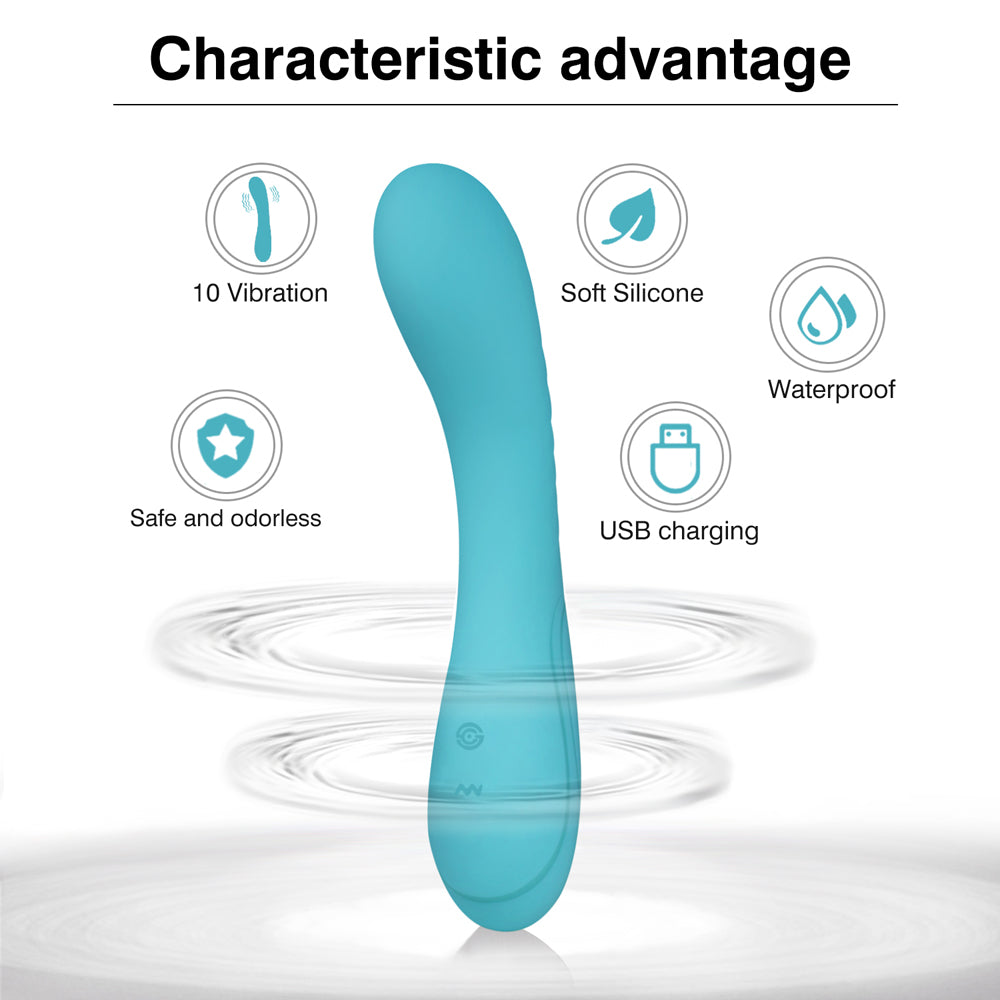 Winyi Marina Bendable G-Spot Vibrator - Turquoise