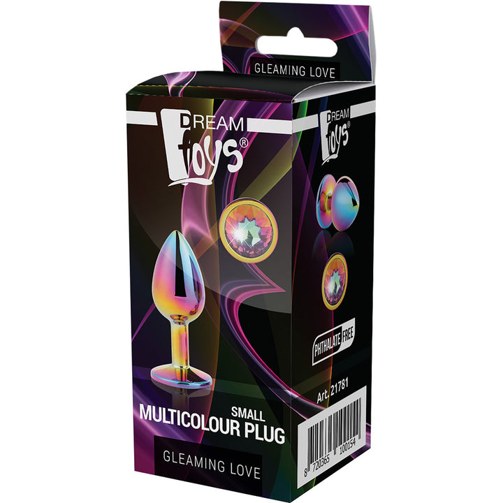 Dreamtoys Gleaming Love Multicolour Butt Plug - Small