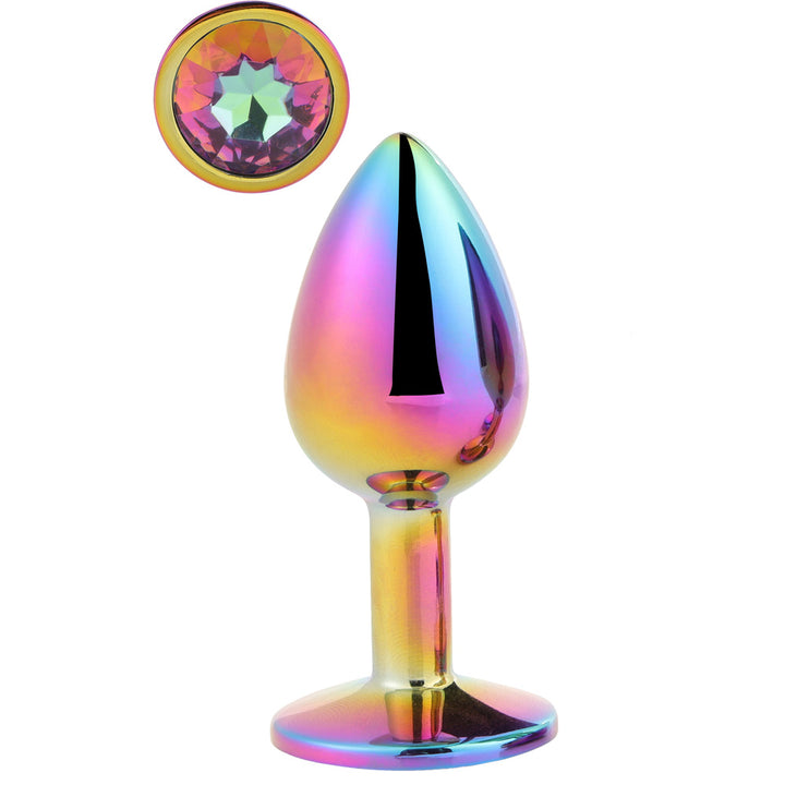 Dreamtoys Gleaming Love Multicolour Butt Plug - Small