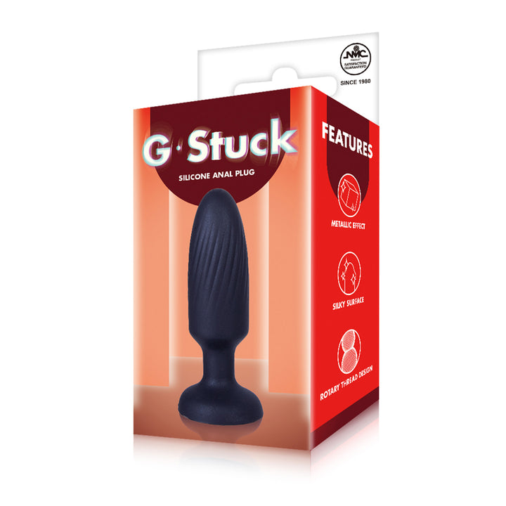 Excellent Power G-Stuck Silicone Butt Plug 3.5 Inch - Black