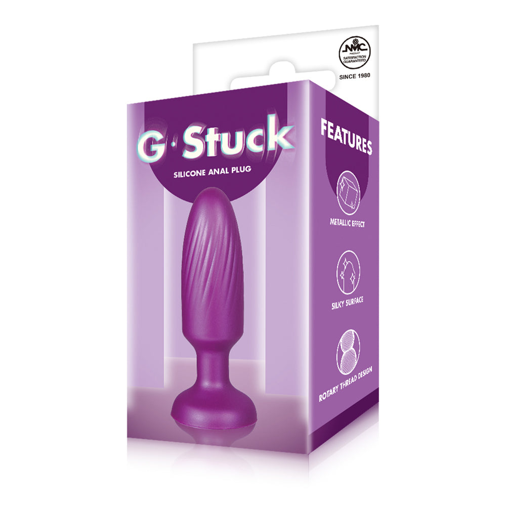 Excellent Power G-Stuck Silicone Butt Plug 3.5 Inch - Purple