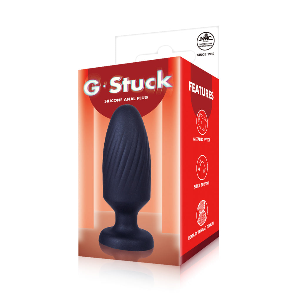 Excellent Power G-Stuck Silicone Butt Plug 4 Inch - Black