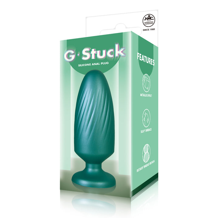 Excellent Power G-Stuck Silicone Butt Plug 5 Inch - Green