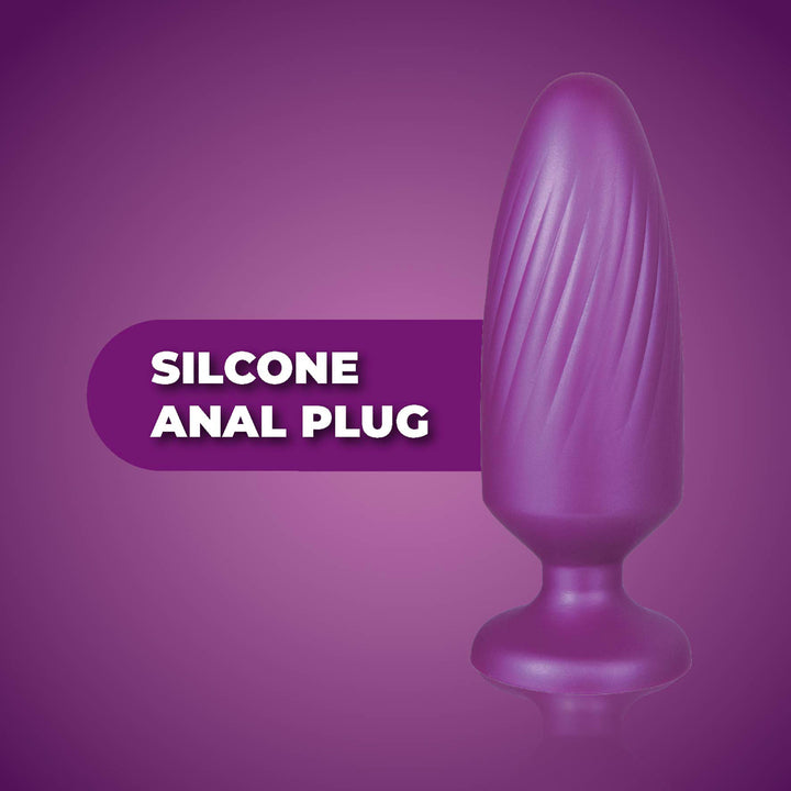 Excellent Power G-Stuck Silicone Butt Plug 5 Inch - Purple