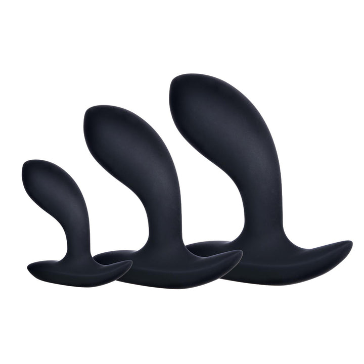 Excellent Power Kick Up 3 in 1 Silicone Anal Training Set - Curved