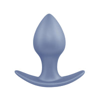 Excellent Power Metallic Glam T Base Butt Plug Small - Blue