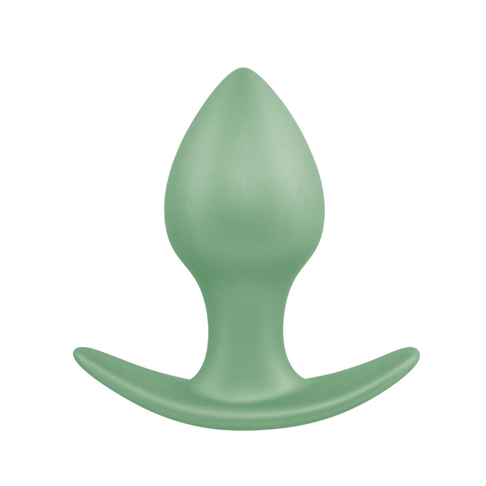 Excellent Power Metallic Glam T Base Butt Plug Small - Green