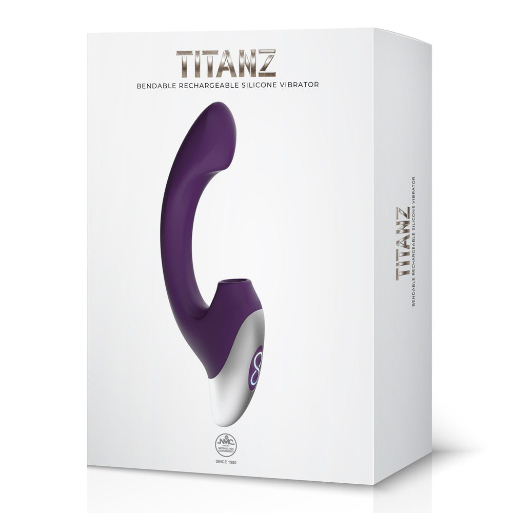 Excellent Power Titanz G-Spot Thumping Vibrator - Purple