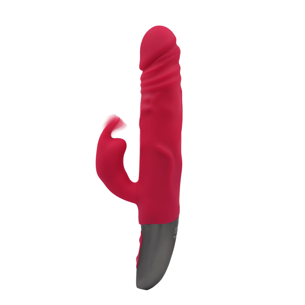 Excellent Power Titanz Thrusting Penis Rabbit Vibrator - Pink