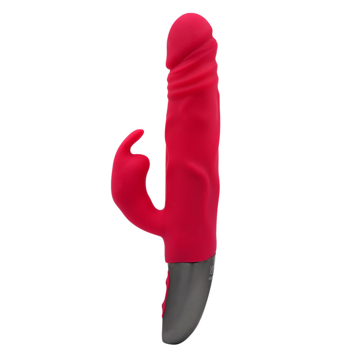 Excellent Power Titanz Thrusting Penis Rabbit Vibrator - Pink