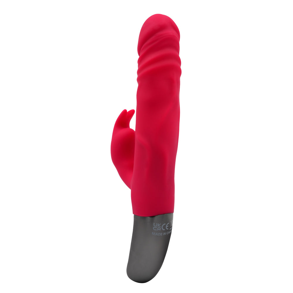 Excellent Power Titanz Thrusting Penis Rabbit Vibrator - Pink