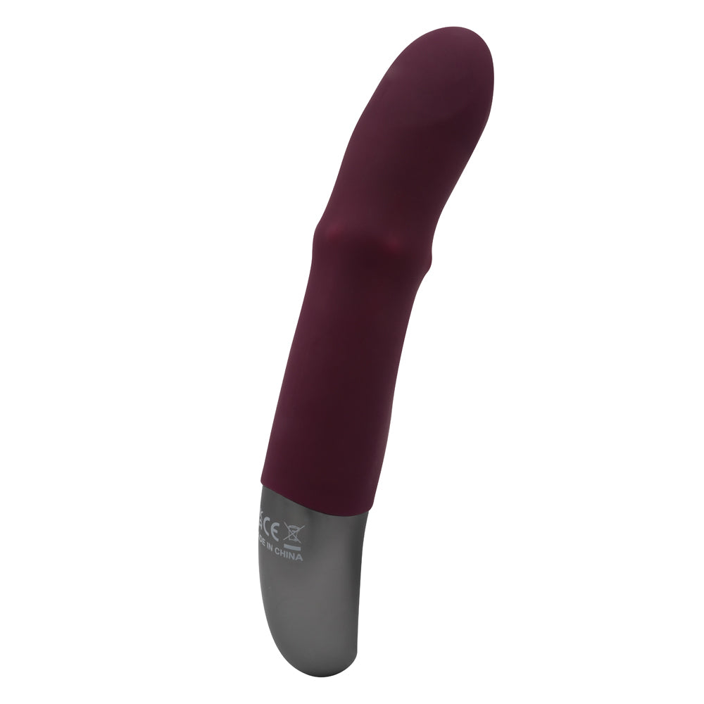 Excellent Power Titanz Waving Beaded G-Spot Vibrator - Rubine Red