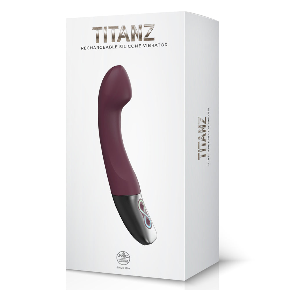 Excellent Power Titanz Waving G-Spot Vibrator - Rubine Red