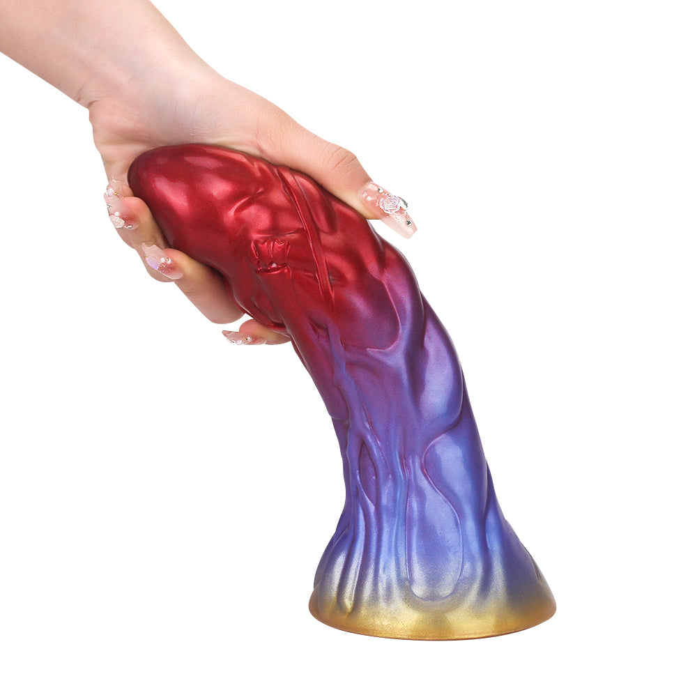 Fantasy Devil Dart Platinum Silicone Dildo 8 Inch