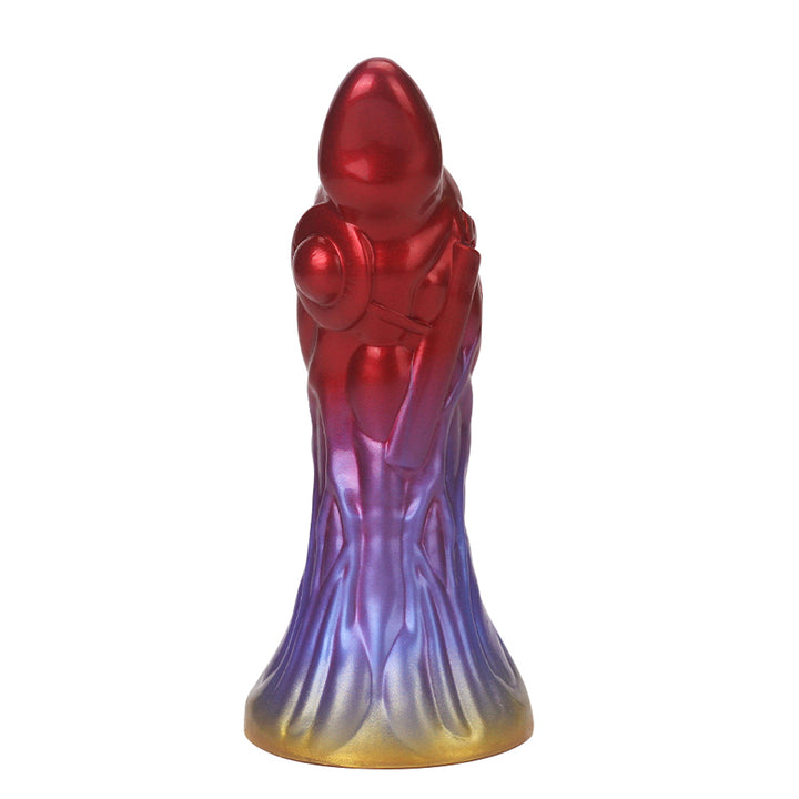 Fantasy Devil Dart Platinum Silicone Dildo 9 Inch