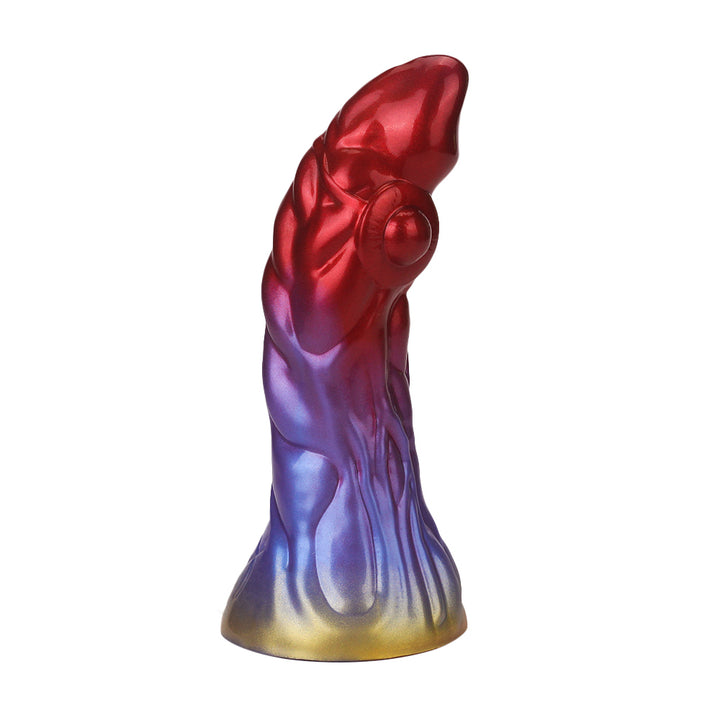 Fantasy Devil Dart Platinum Silicone Dildo 8 Inch