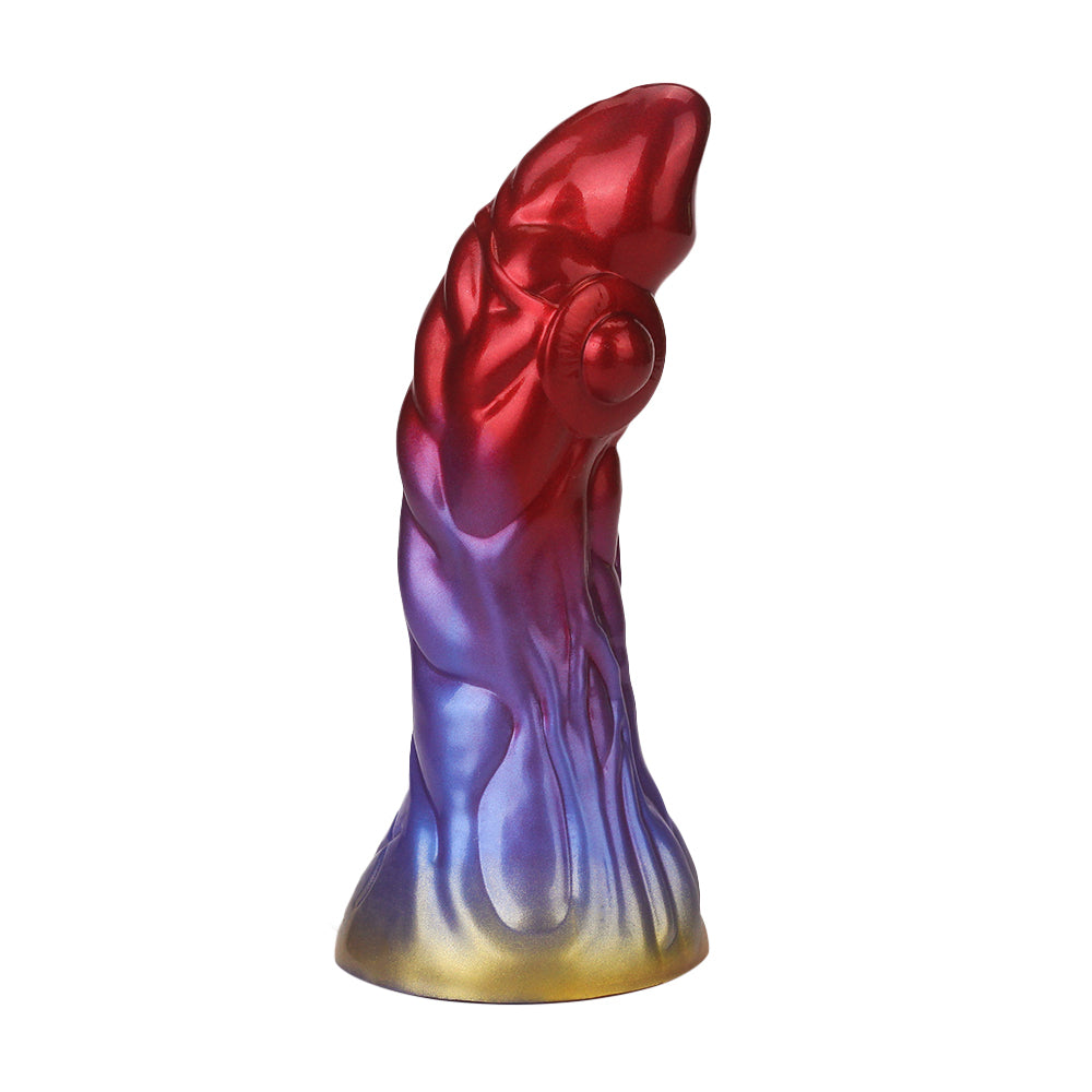 Fantasy Devil Dart Platinum Silicone Dildo 9 Inch