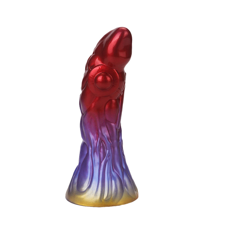 Fantasy Devil Dart Platinum Silicone Dildo 9 Inch