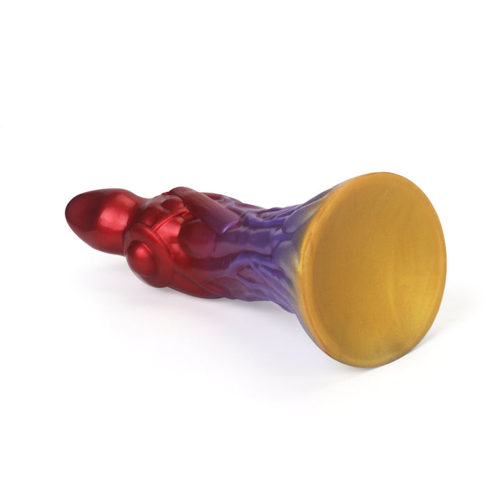 Fantasy Devil Dart Platinum Silicone Dildo 8 Inch