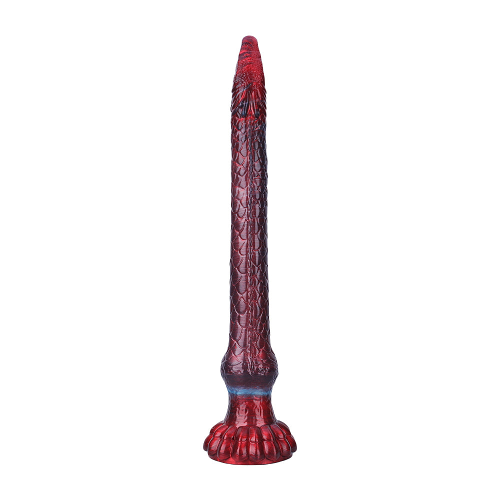 Fantasy Octopussy Platinum Silicone Dildo 12.2 Inch - Metallic Red