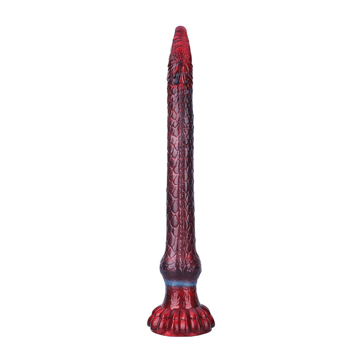 Fantasy Octopussy Platinum Silicone Dildo 12.2 Inch - Metallic Red