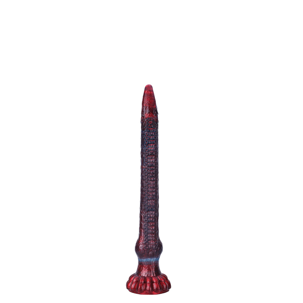 Fantasy Octopussy Platinum Silicone Dildo 12.2 Inch - Metallic Red