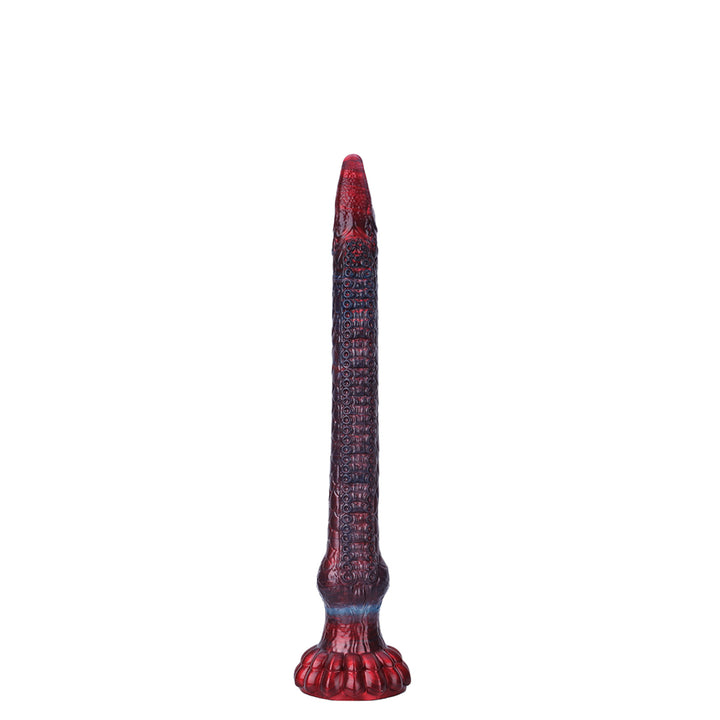 Fantasy Octopussy Platinum Silicone Dildo 16.4 Inch - Metallic Red