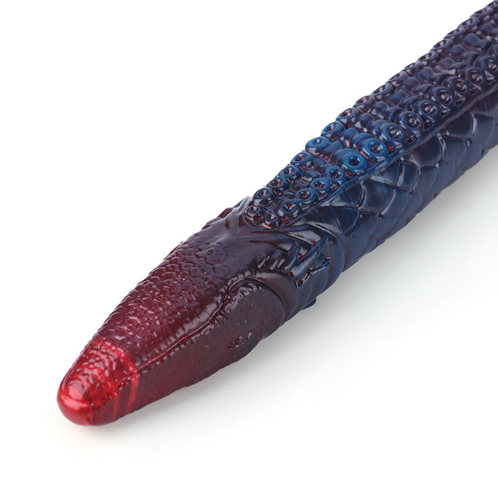 Fantasy Octopussy Platinum Silicone Dildo 12.2 Inch - Metallic Red