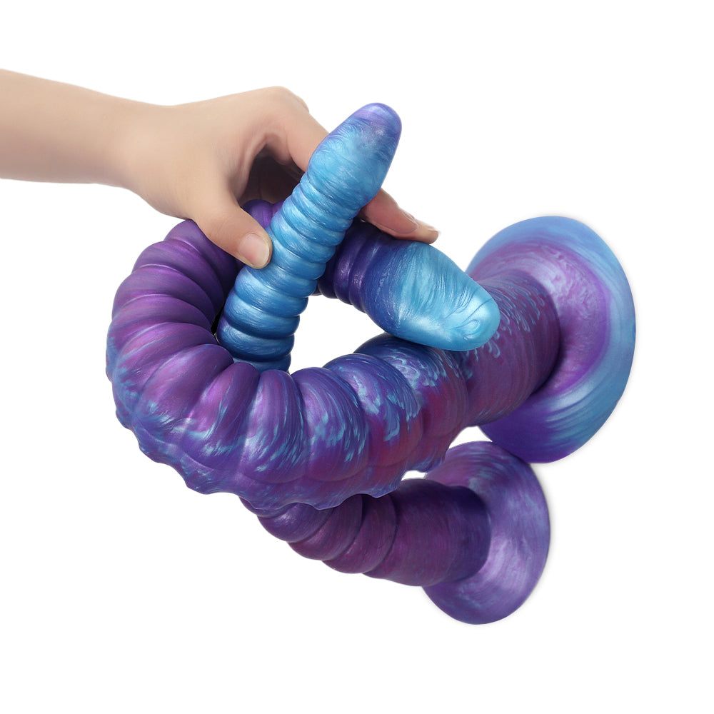 Fantasy Pegacorn Platinum Silicone Dildo 12.4 Inch - Purple