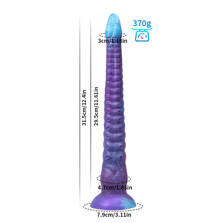 Fantasy Pegacorn Platinum Silicone Dildo 12.4 Inch - Purple