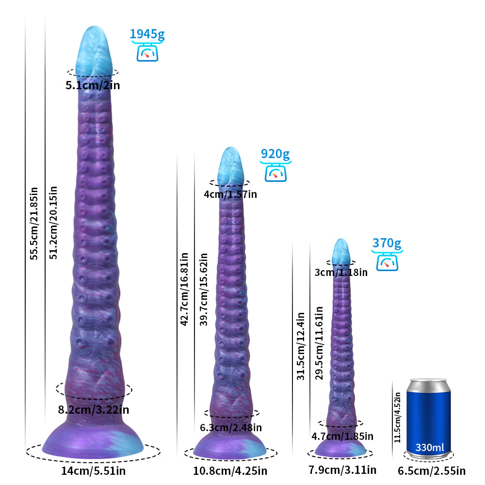 Fantasy Pegacorn Platinum Silicone Dildo 12.4 Inch - Purple