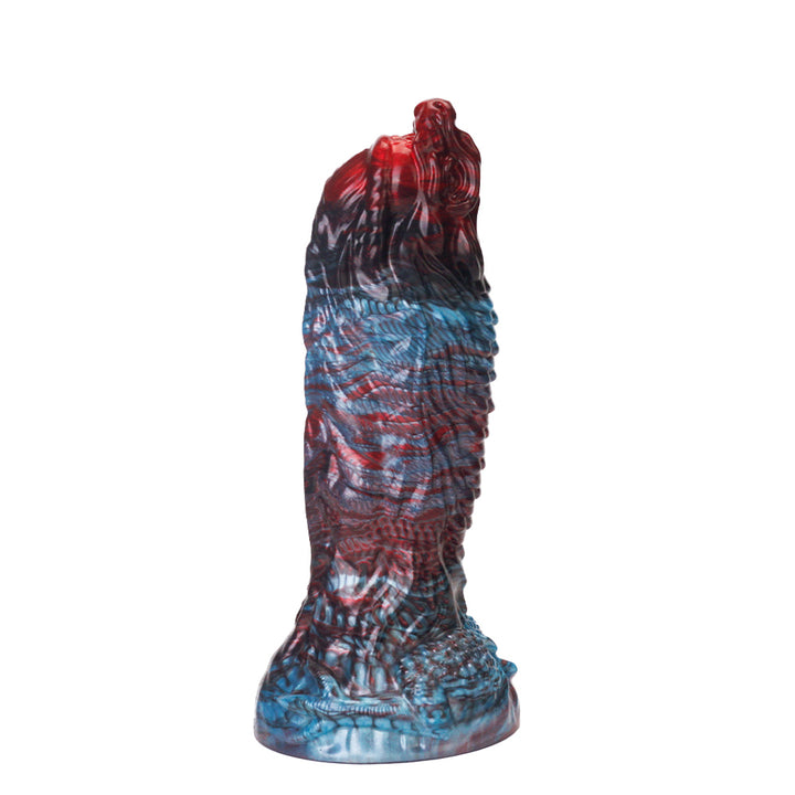 Fantasy Poseidon Platinum Silicone Dildo 8.4 Inch - Red