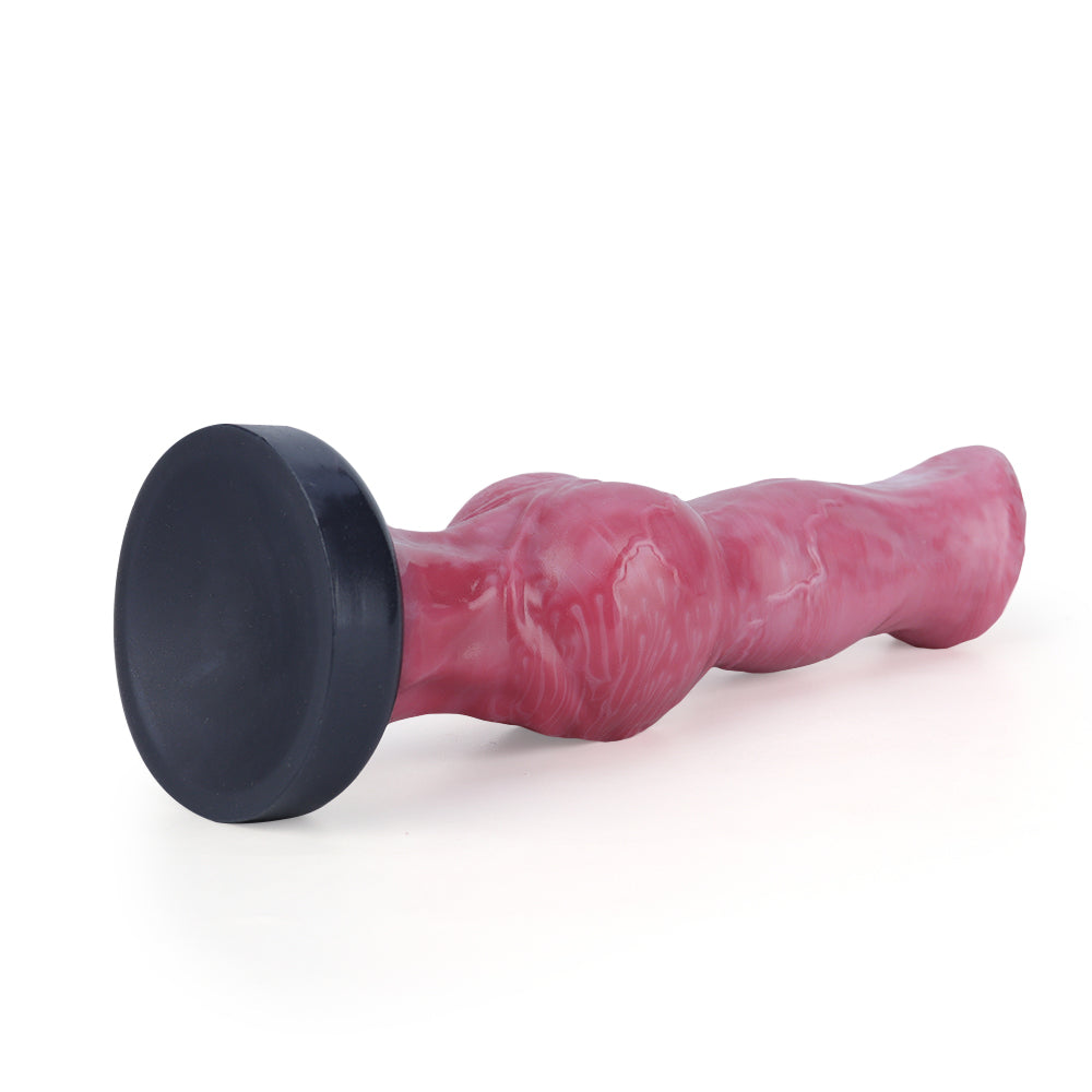 Fantasy Red Rocket Platinum Silicone Dildo 6.1 Inch - Red