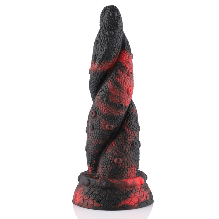 HiSmith Waldolo Silicone Monster Tentacle Dildo 8.8 Inch - Black/Red