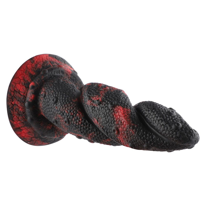 HiSmith Waldolo Silicone Monster Tentacle Dildo 8.8 Inch - Black/Red