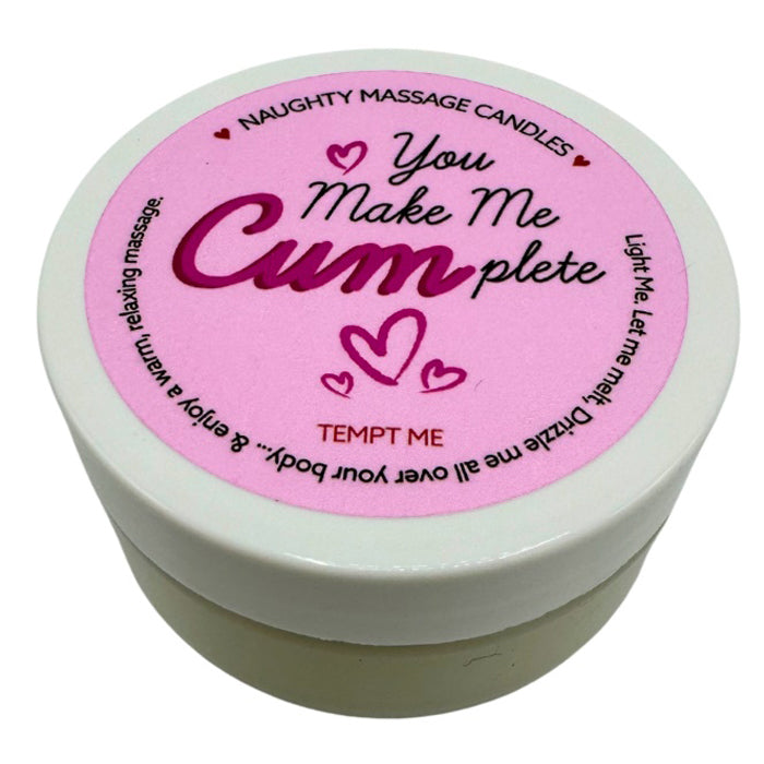 KamaSutra Valentine Massage Candle 50g - You Make Me Cumplete