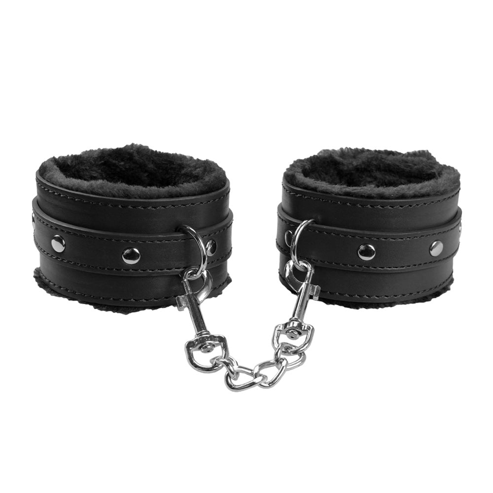 Love In Leather 9 Piece Bondage Kit - Black