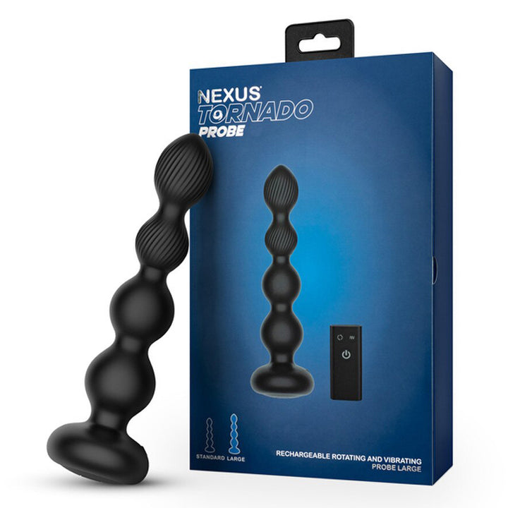 Nexus Tornado Rotating And Vibrating Probe Large - Black