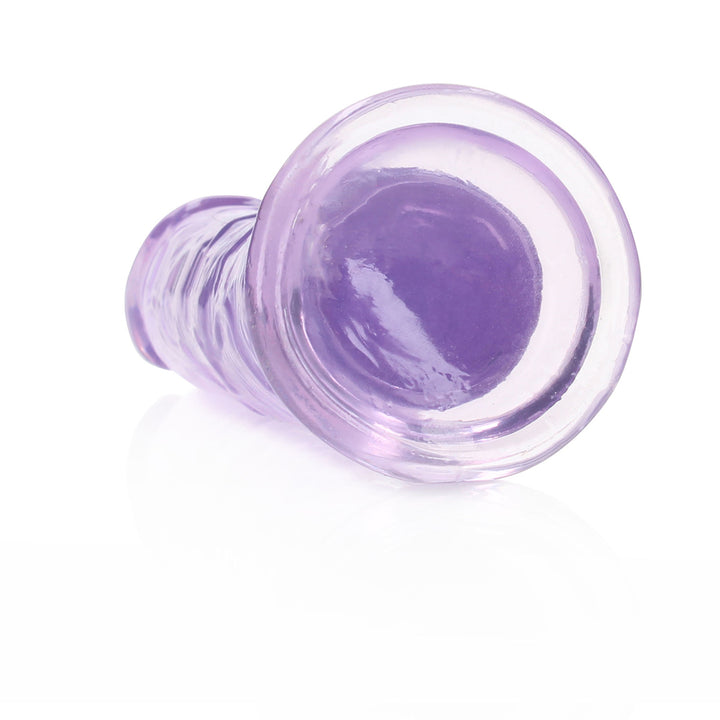 Shots Real Rock Crystal Clear 6 Inch Dildo - Purple